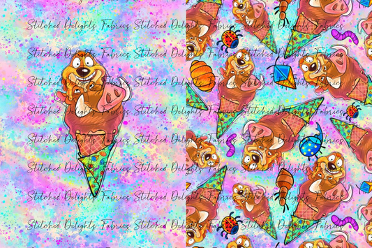 Pig & Meerkat Icecreams Blanket Panels