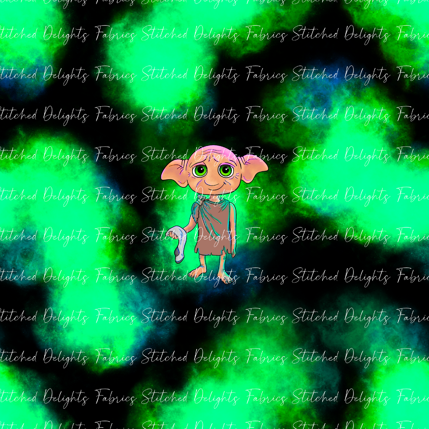 Arry Potta Dobby Green Flames Panel