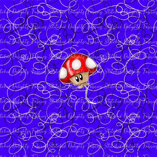 Air Heads Purple Lines Toadstool Panel