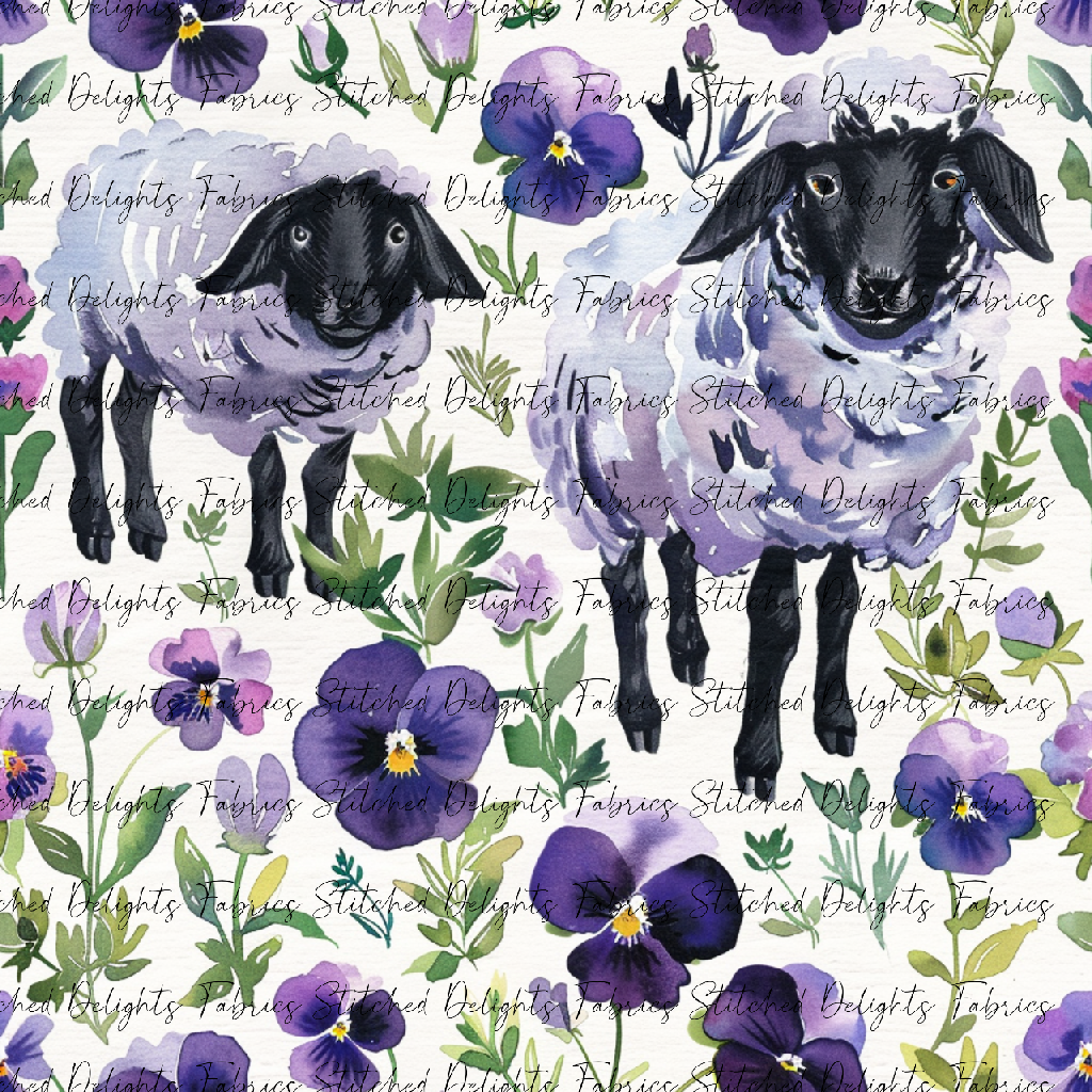 Floral Animals Sheep