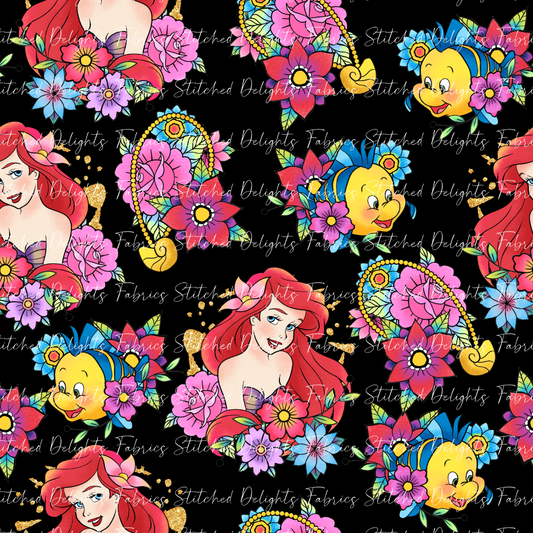 Princess Tattoos Ariel Clear Vinyl