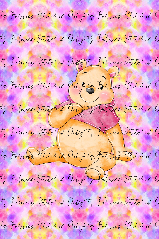 Bear Friend Rainbow Blanket Panels