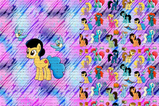 Princess Ponies Apple Pony Blanket Panels