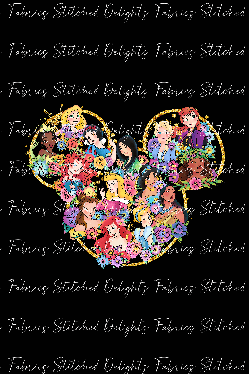 Princess Tattoos All Princesses Blanket Panels