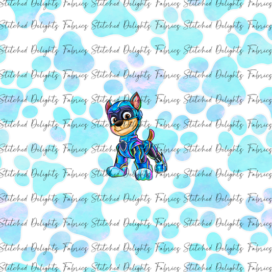 Mighty Pups Pastel Blue Chase Panel