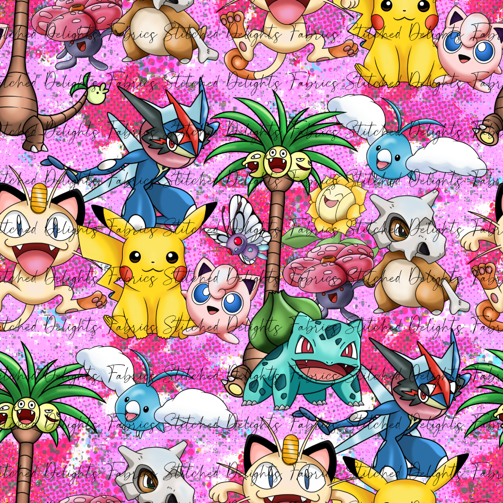 Pokemon Scenes Pink