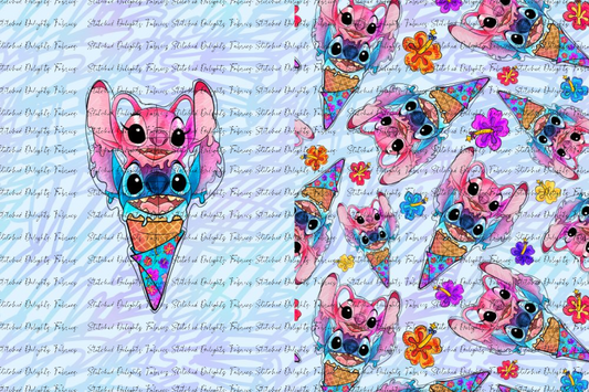 Alien Icecream Swirls Blanket Panels