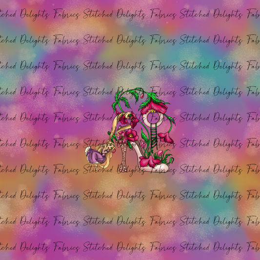 Princess Heels Pink Dreams Rapunzel Panel