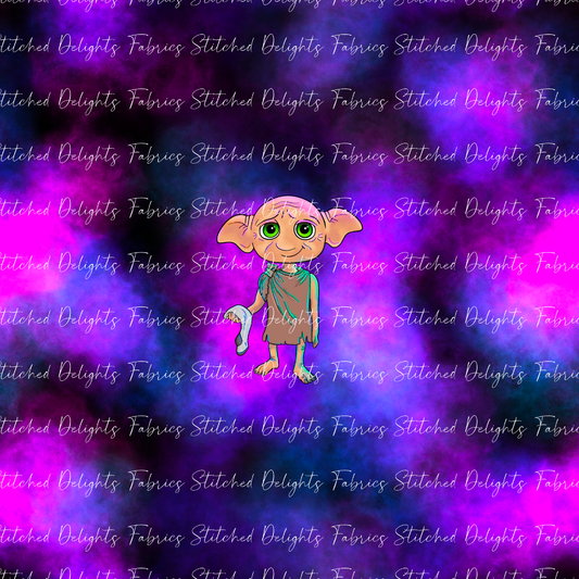 Arry Potta Dobby Purple Flames Panel