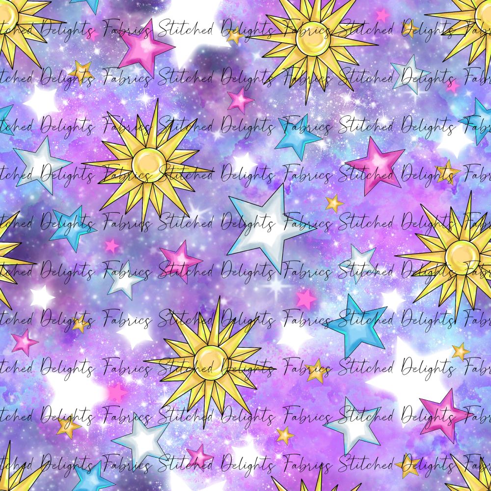 Barbie's Magical Touch Purple Galaxy Stars & Suns Co-Ord