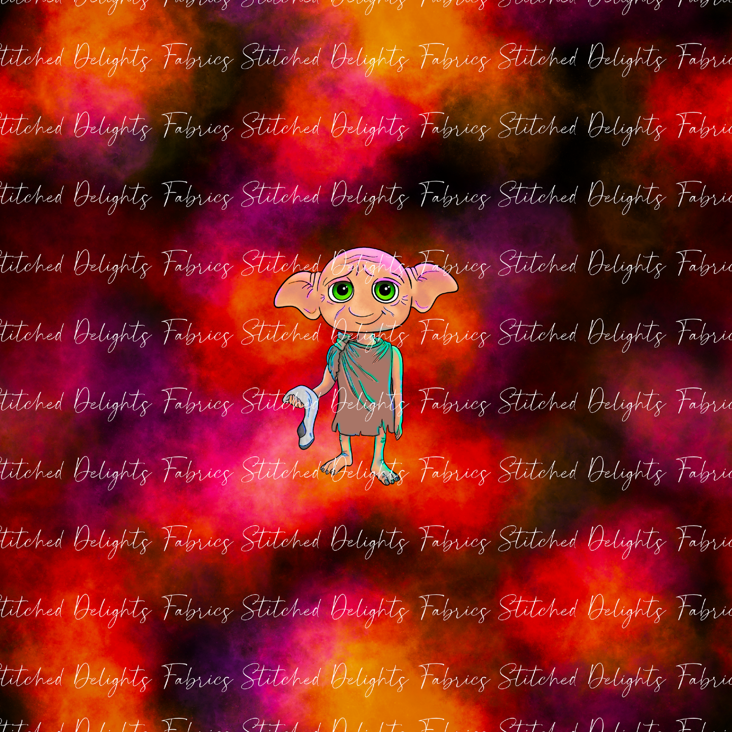 Arry Potta Dobby Red Flames Panel