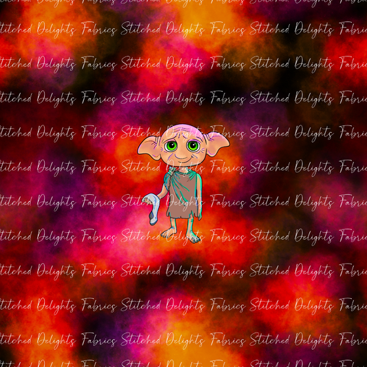 Arry Potta Dobby Red Flames Panel