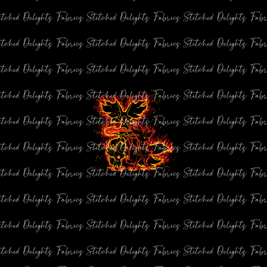 Poke Silhouettes Fennekin Evolutions Panel