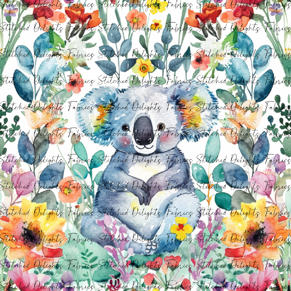 Floral Animals Koala 2