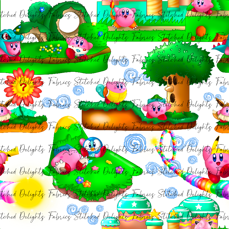 Kirby Dress Ups Day Scene Clear Vinyl