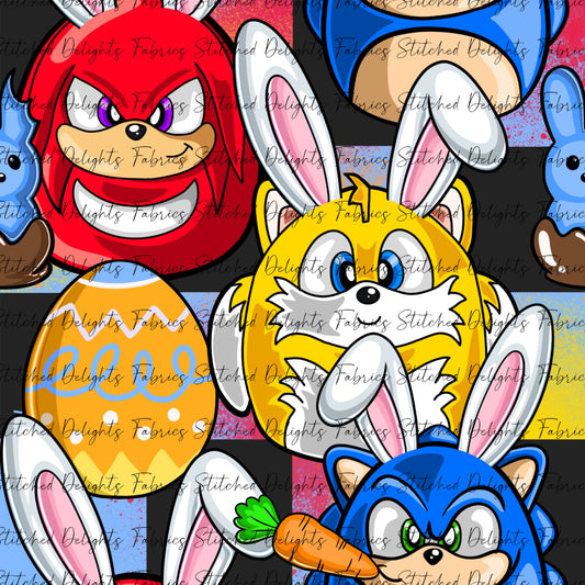 Sonic Easter Colourful Checkers