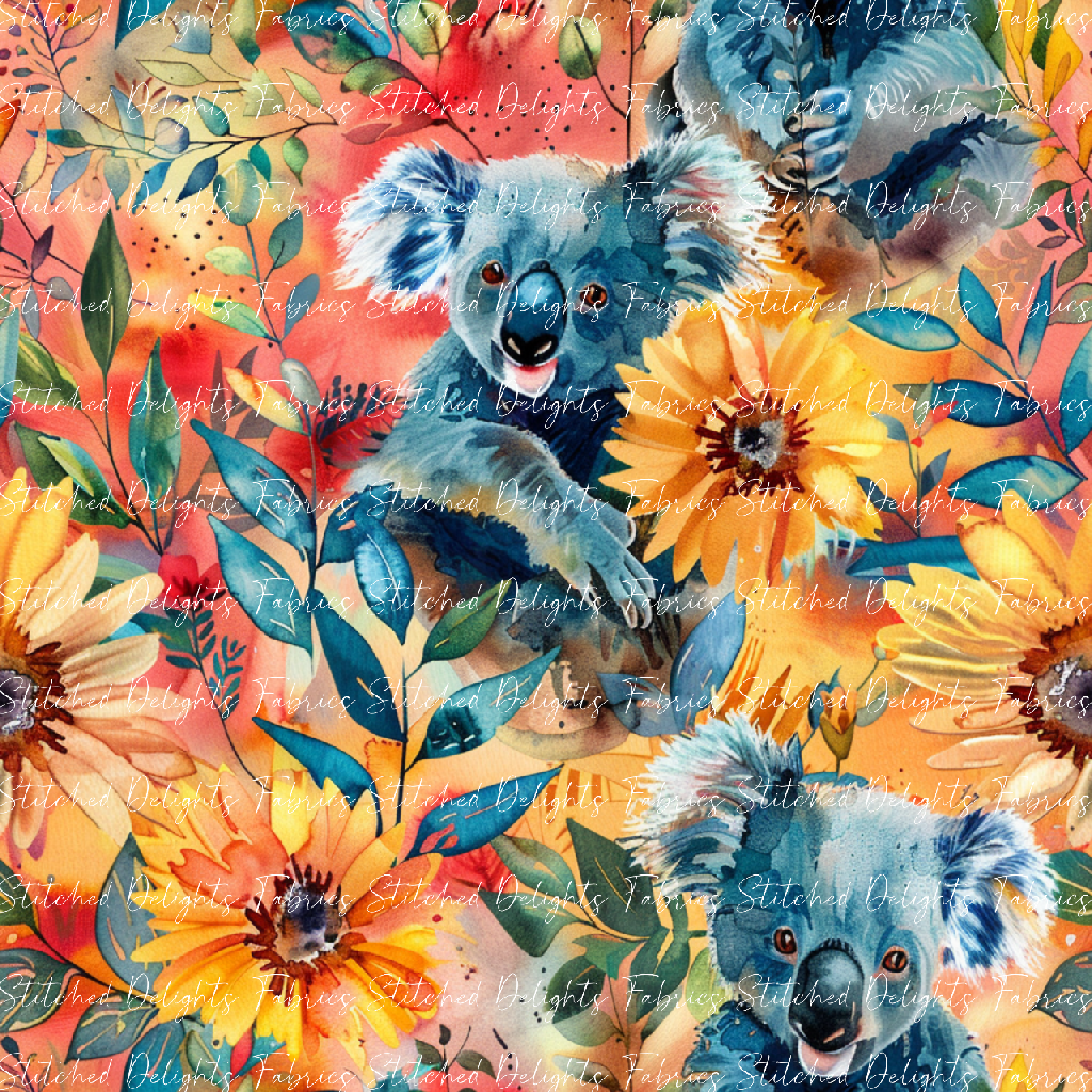 Floral Animals Koalas