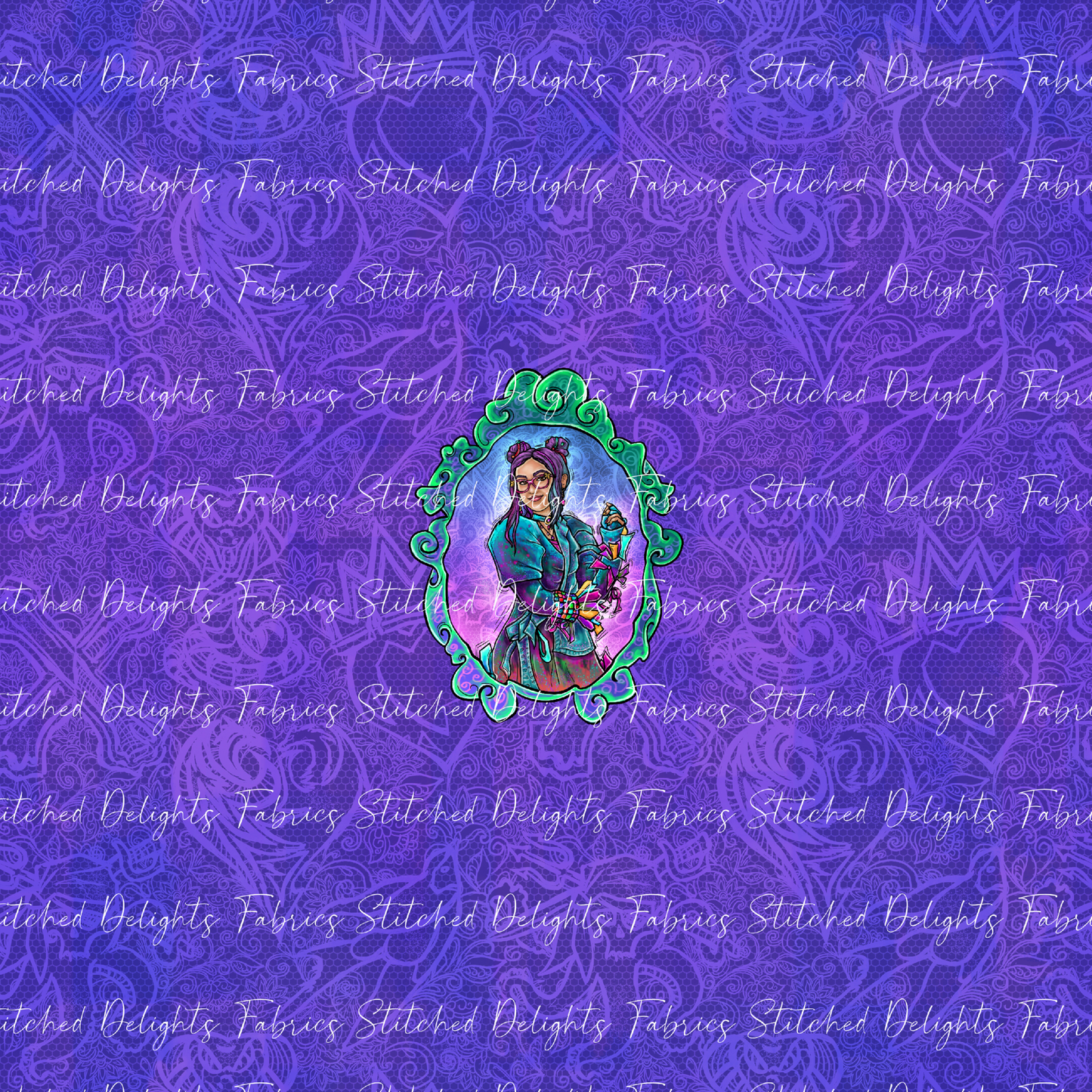 Descendants Purple Dizzy Portrait Panel