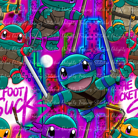 Ninja Squirtles Rocket Foot Sucks Pink Colour