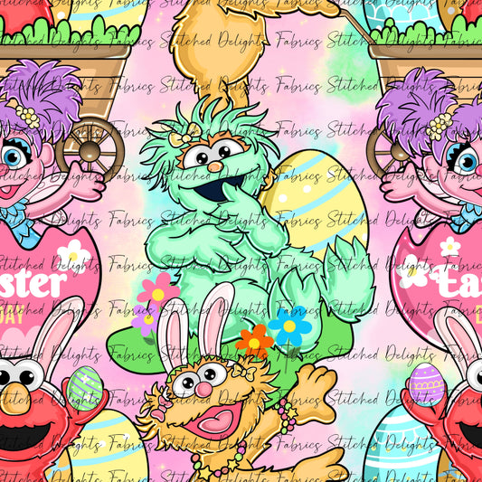 Sesame St Easter Pastel Splotches