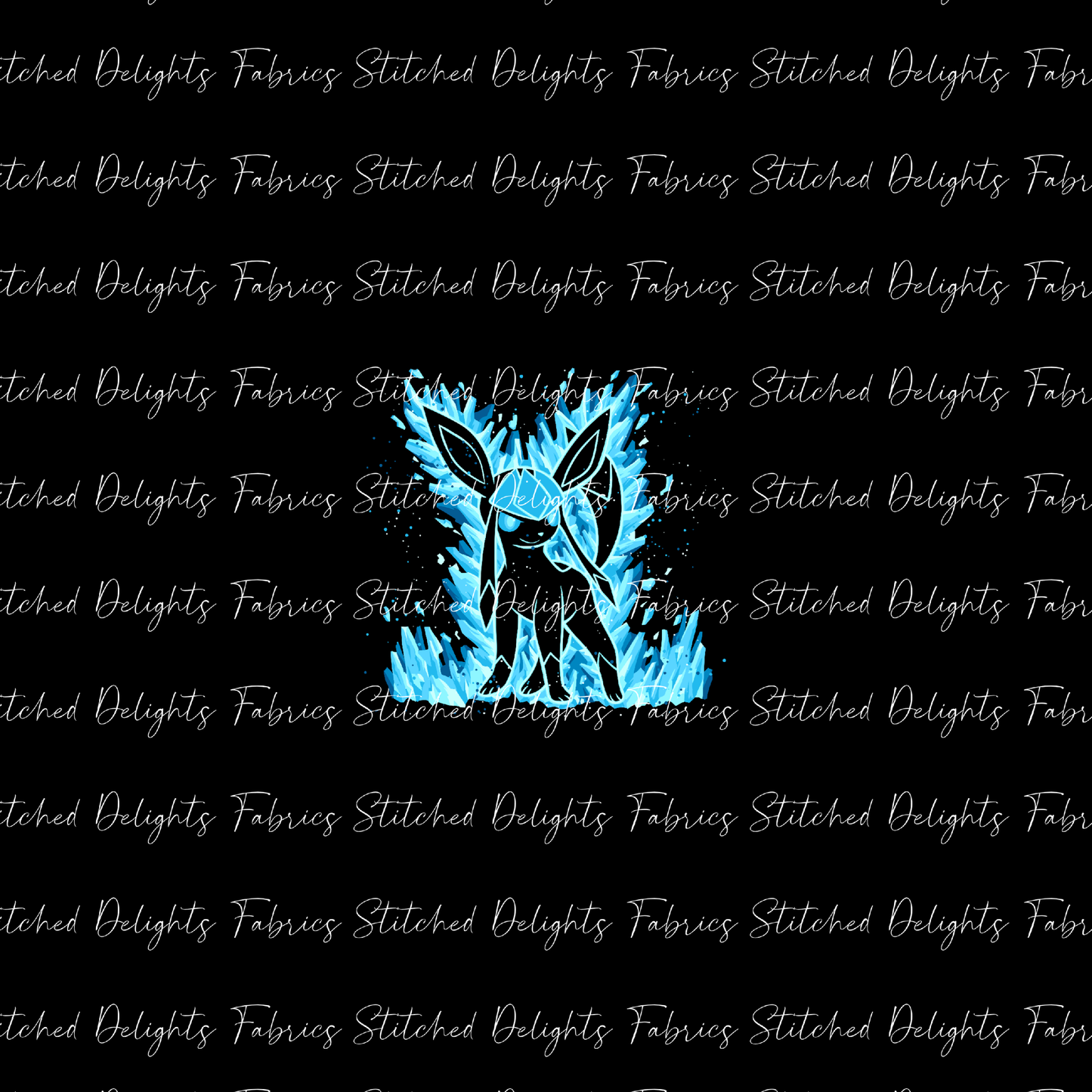 Poke Silhouettes Glaceon Panel