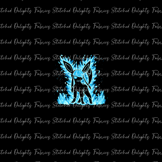Poke Silhouettes Glaceon Panel