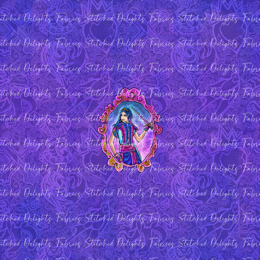 Descendants Purple Evie Portrait Panel