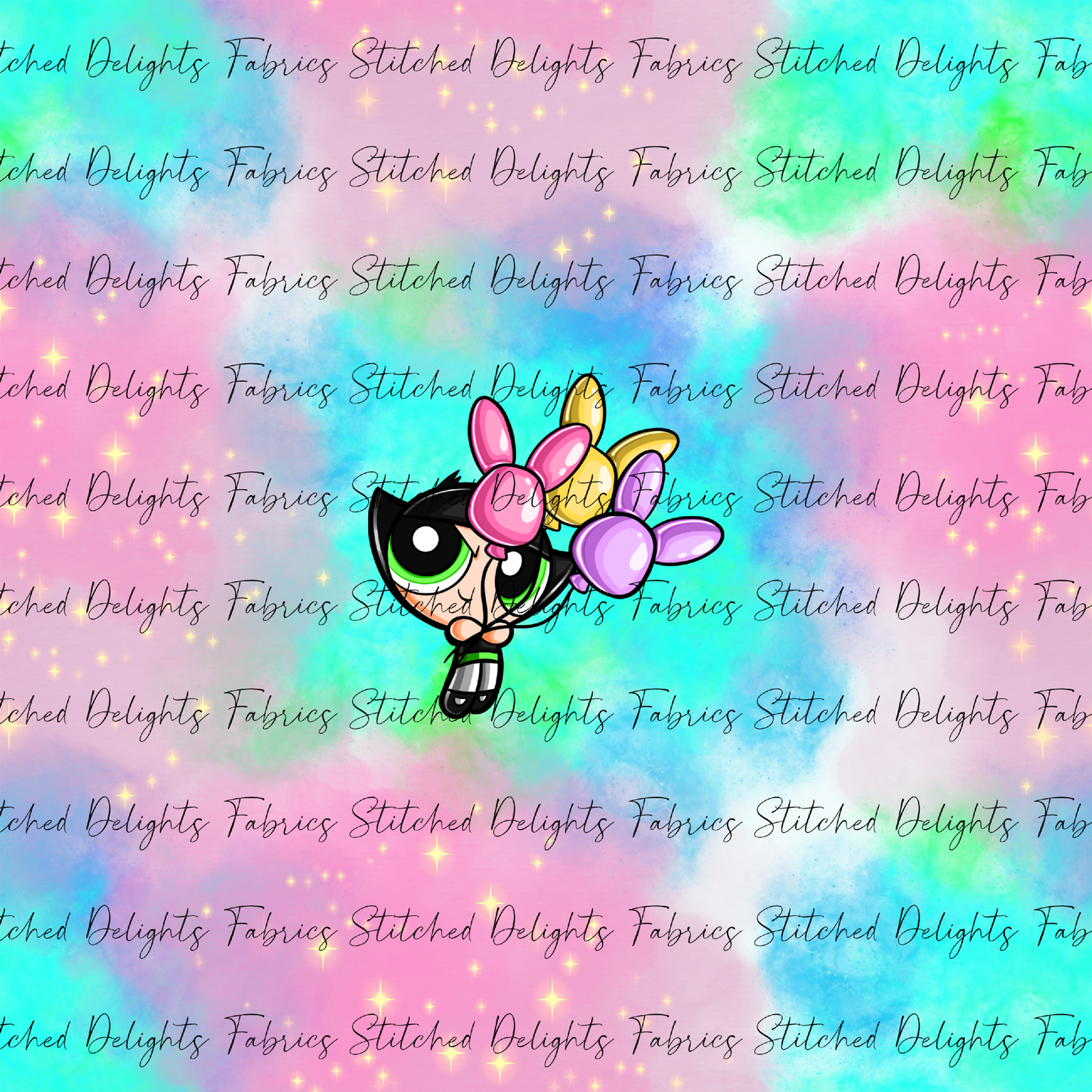 Puff Girls Easter Buttercup Panel