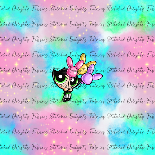 Puff Girls Easter Buttercup Panel