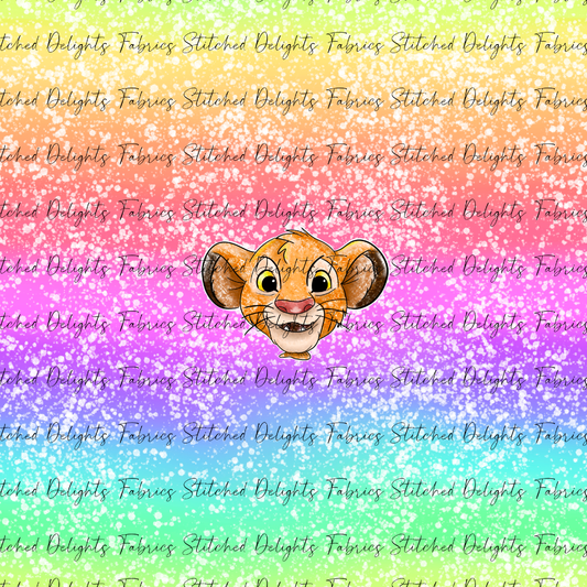 Air Heads Rainbow Splatter Lion Cub Panel