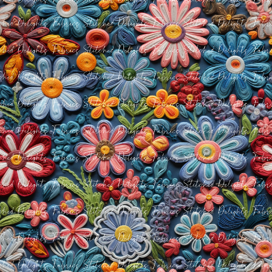 70's Daisy Embroidery