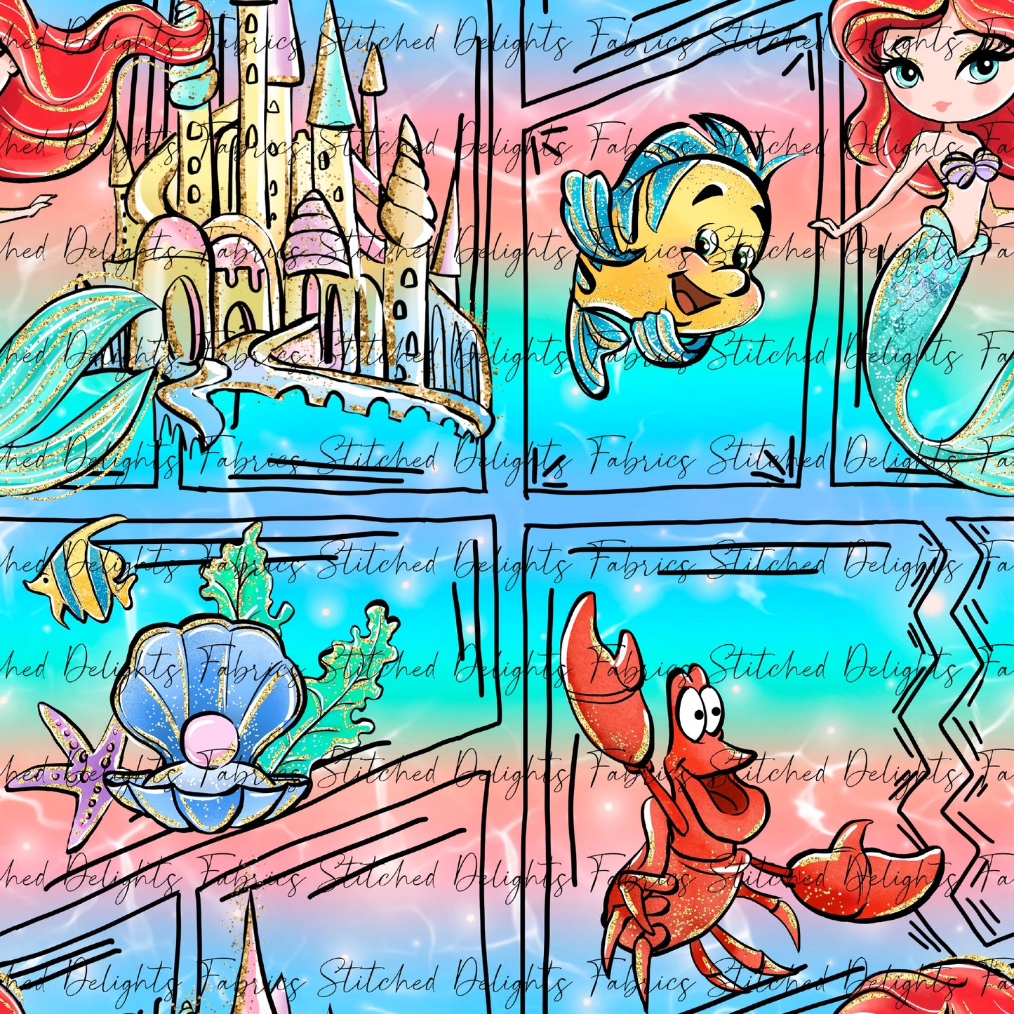 Ariel Comic Ombre