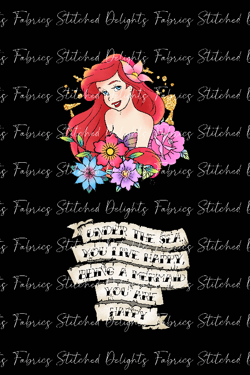 Princess Tattoos Ariel Blanket Panels