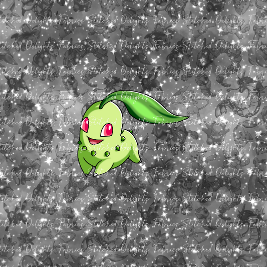 Playing Poke B&W Galaxy Chikorita Panel