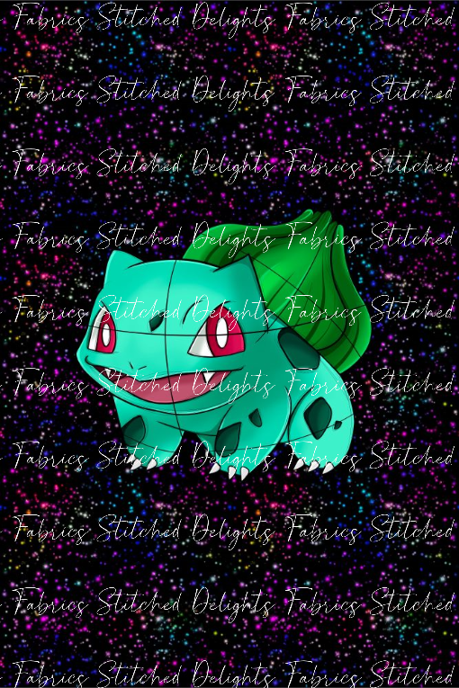 Bright & Shiny Bulbasaur Blanket Panels