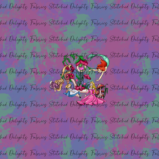 Princess Heels Dark Paint Splats Group Panel