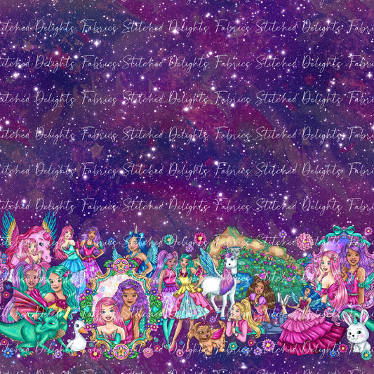 Barbie's Magical Touch Border Galactic Sky