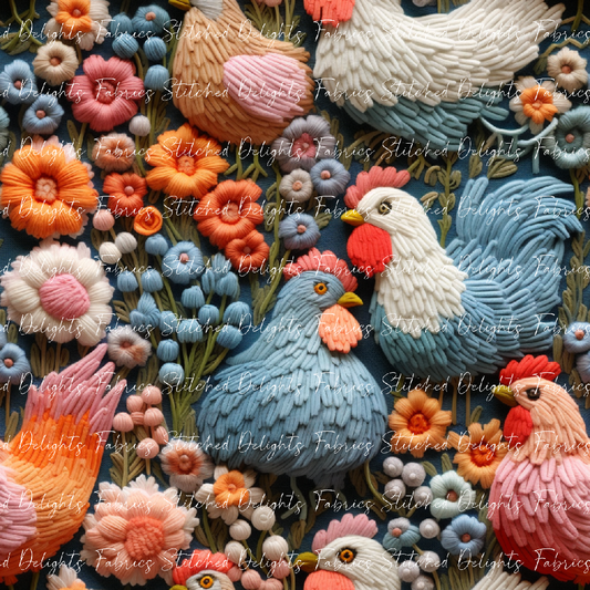 Chicken Embroidery