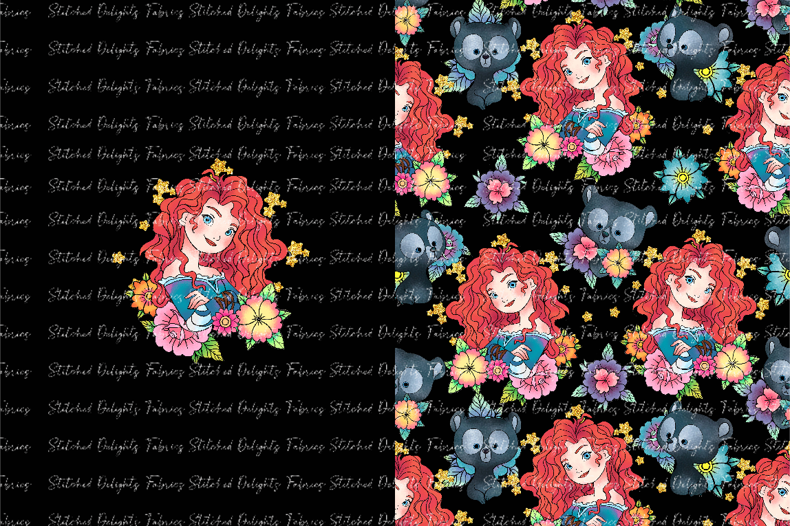 Princess Tattoos Merida Blanket Panels