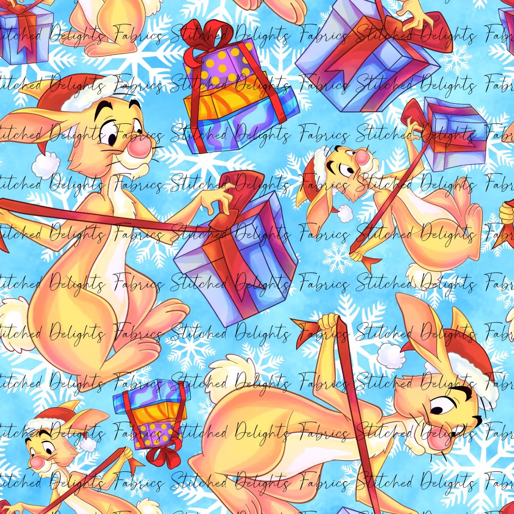 Pooh's Winter Wonderland Rabbit Blue