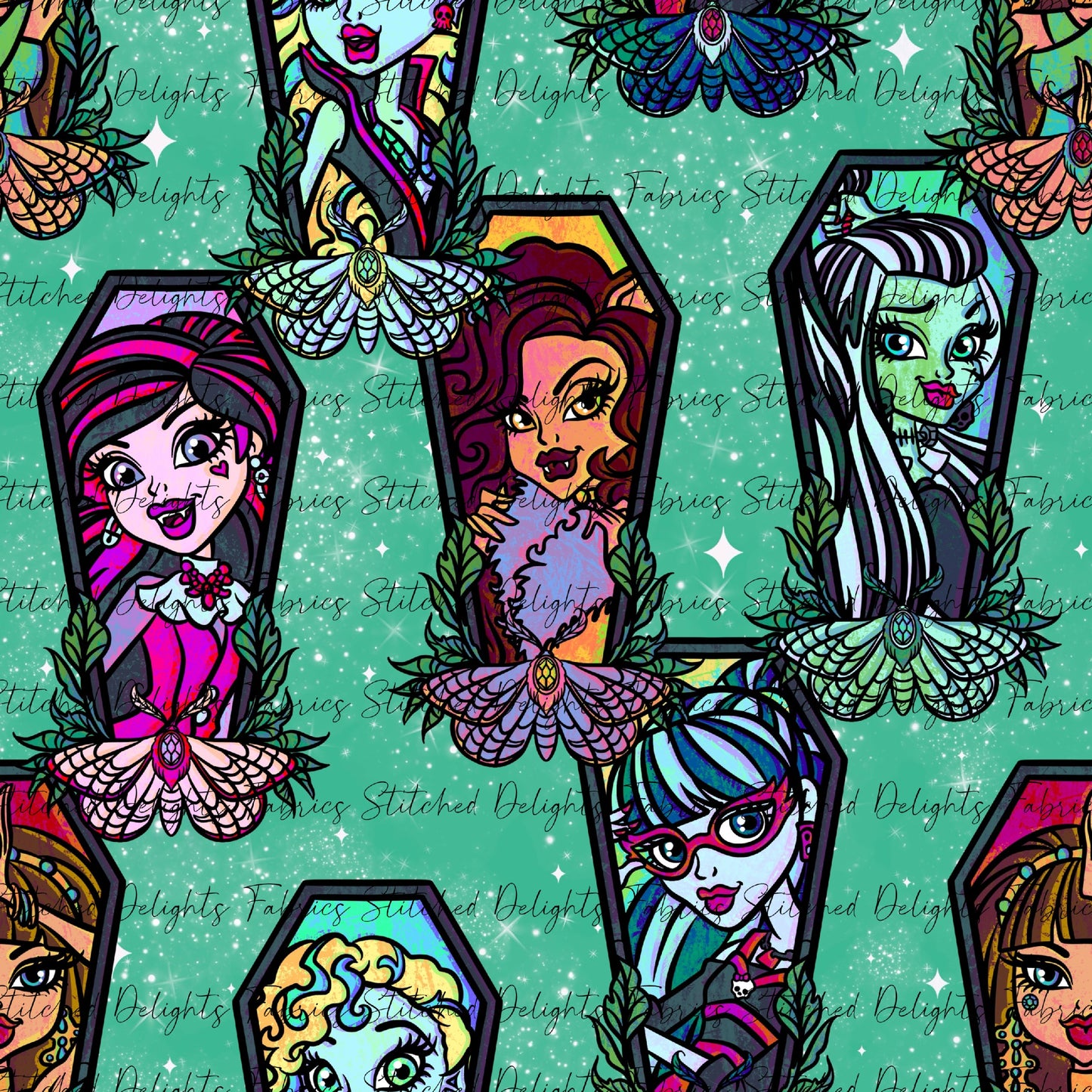 Monster High Coffins Mint Shimmer
