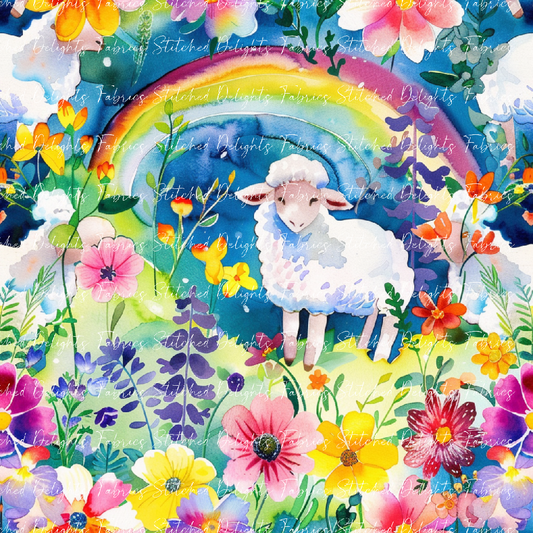 Floral Animals Sheep 2