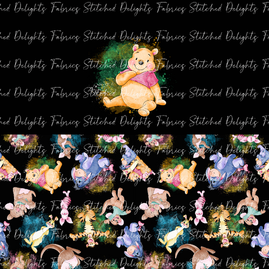 Hundred Acre Woods Dark Pooh Undie Panel