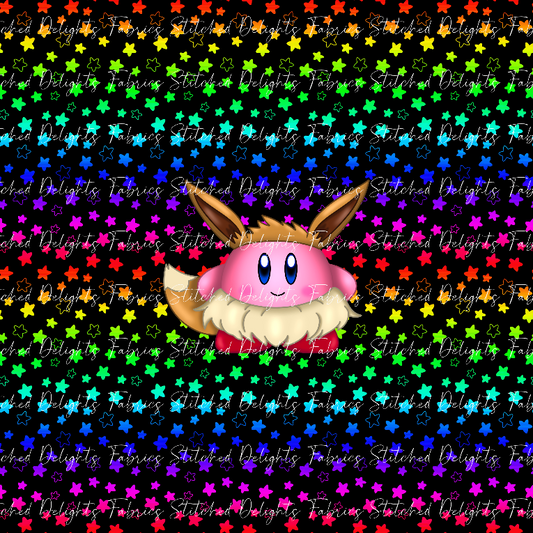 Kirby Dress Up Rainbow Stars Eevee Panel