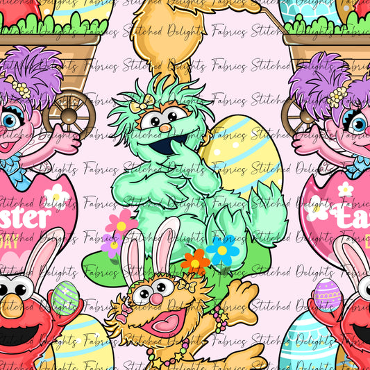 Sesame St Easter Baby Pink