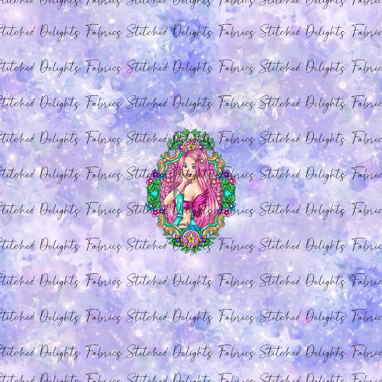 Barbie's Magical Touch Malibu Barbie Blue Silver Sparkles Panel