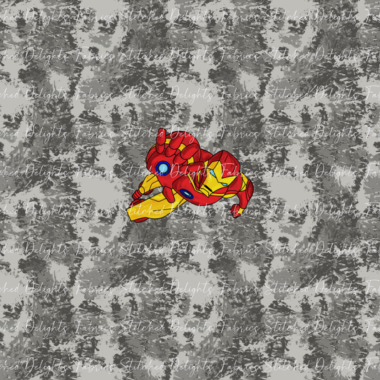 Ironman Grey Splats Panel