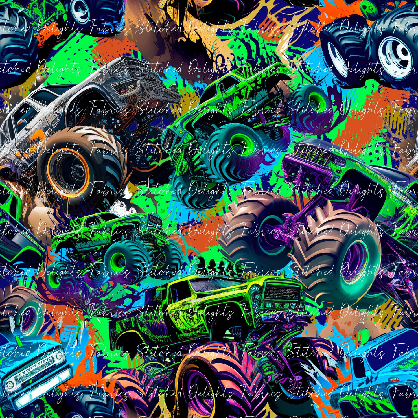 Monster Trucks Green