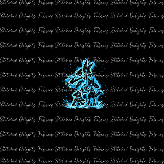 Poke Silhouettes Lucario Evolutions Panel