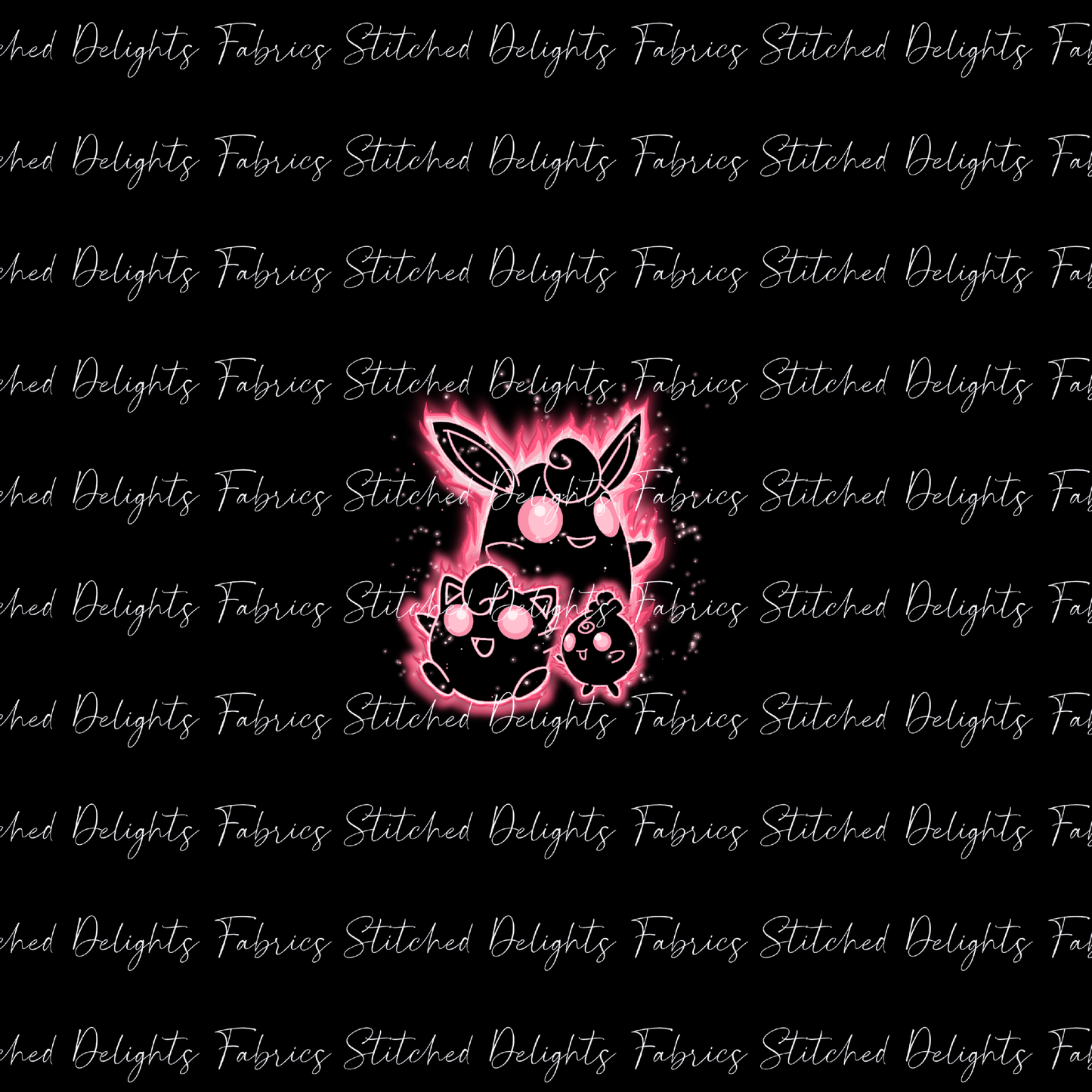 Poke Silhouettes Jigglypuff Evolutions Panel